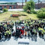 Hiab produces truck mounted forklift unit number 100,000 in Dundalk